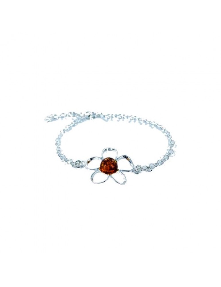 la maison de l'ambre Bracelet argent Ambre 16+3cm