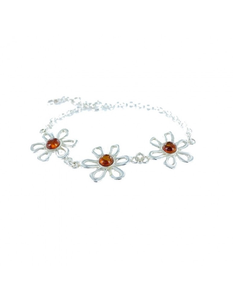 la maison de l'ambre Bracelet argent Ambre 16+3cm