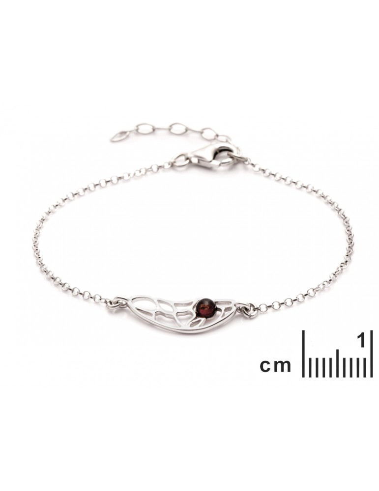 La Maison De L'ambre Bracelet Argent Ambre 16+3cm