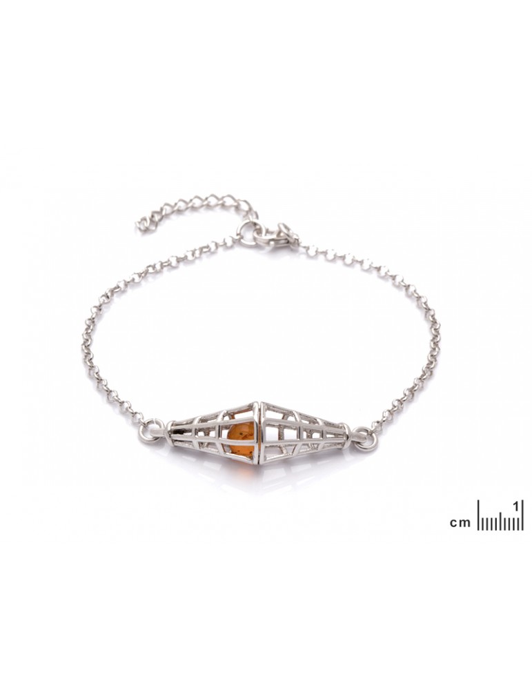 La Maison De L'ambre Bracelet Argent Ambre 17+3cm
