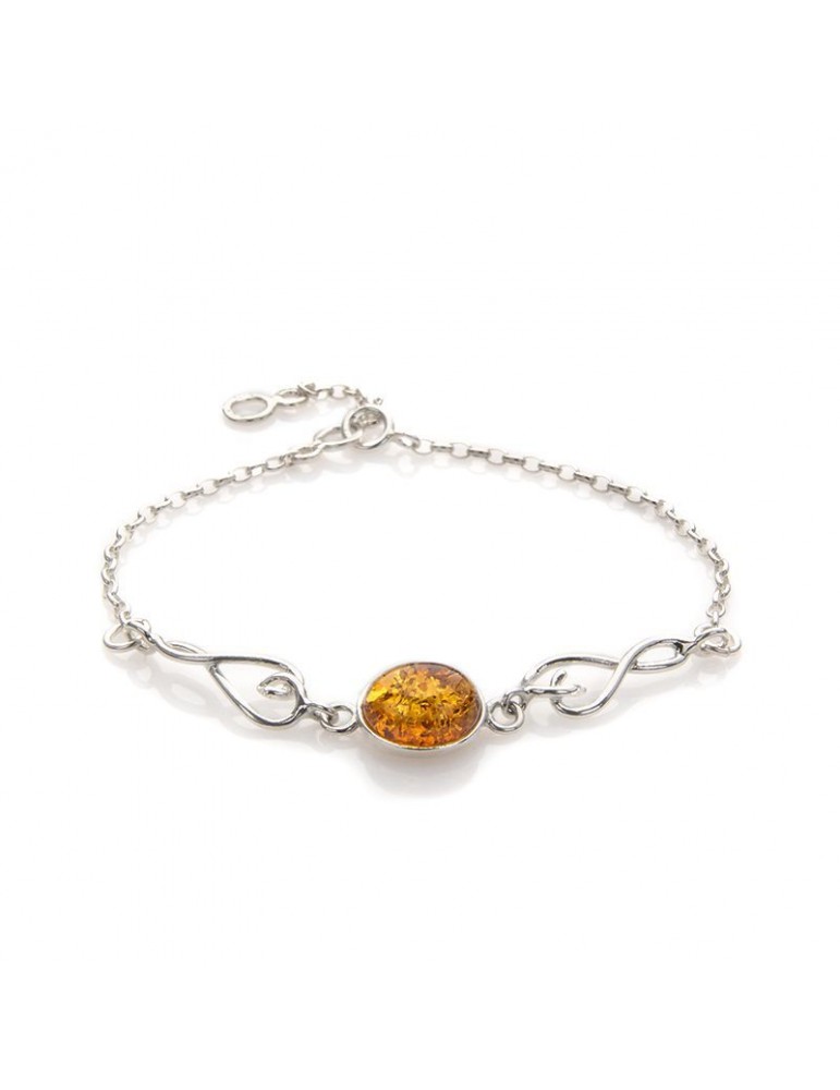 la maison de l'ambre Bracelet argent Ambre