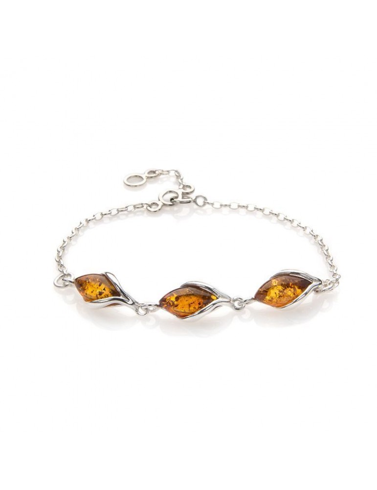 la maison de l'ambre Bracelet argent Ambre