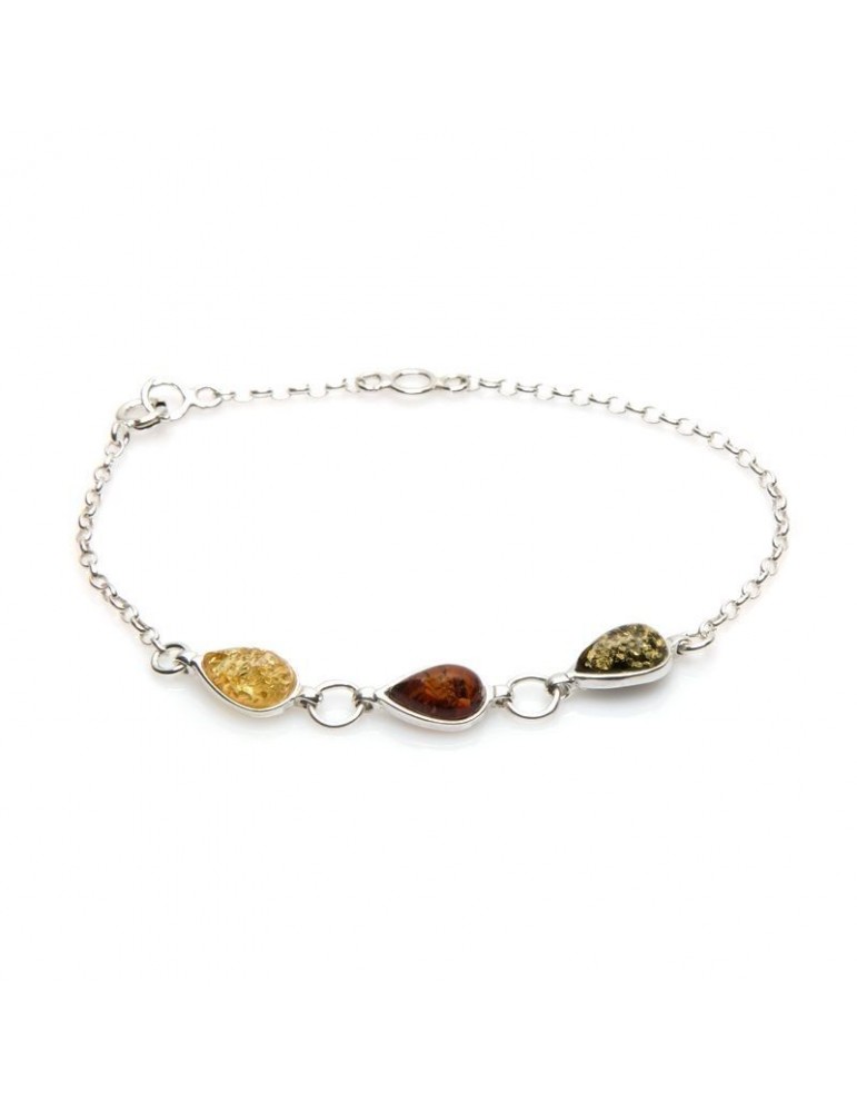 la maison de l'ambre Bracelet argent Ambre
