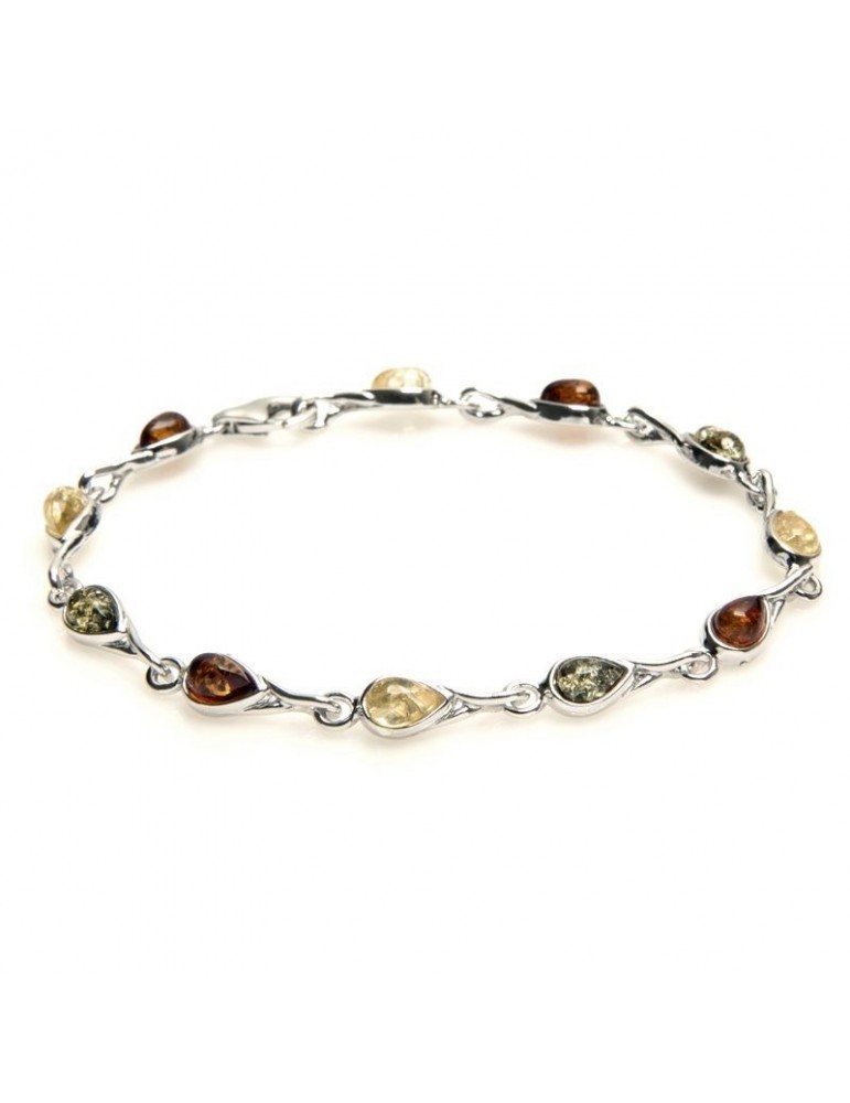 la maison de l'ambre Bracelet argent Ambre