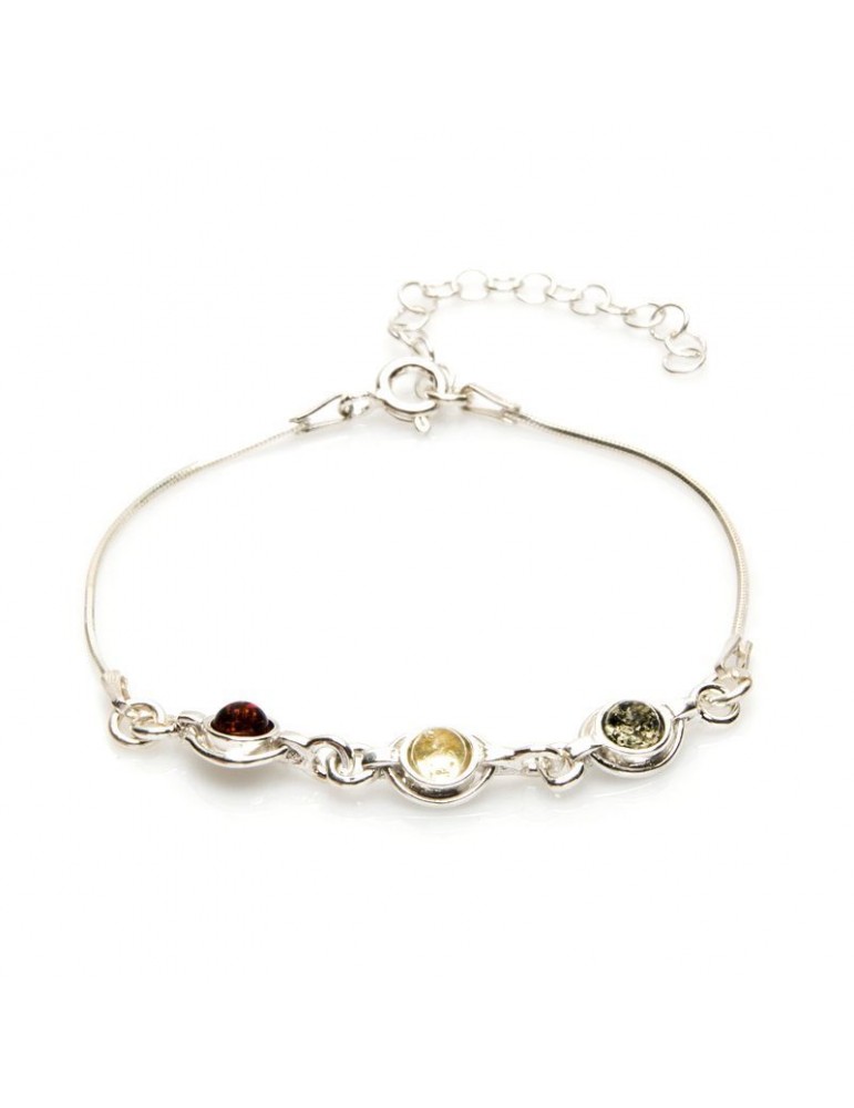 la maison de l'ambre Bracelet argent Ambre