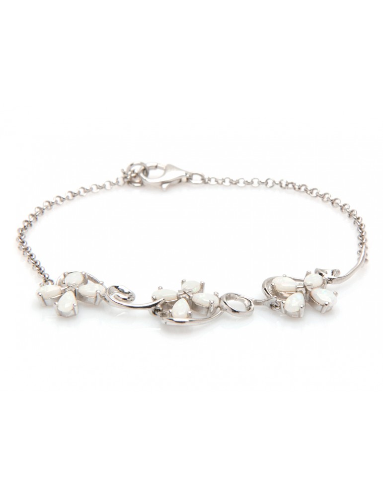 la maison de l'ambre Bracelet argent Opale 16+3cm