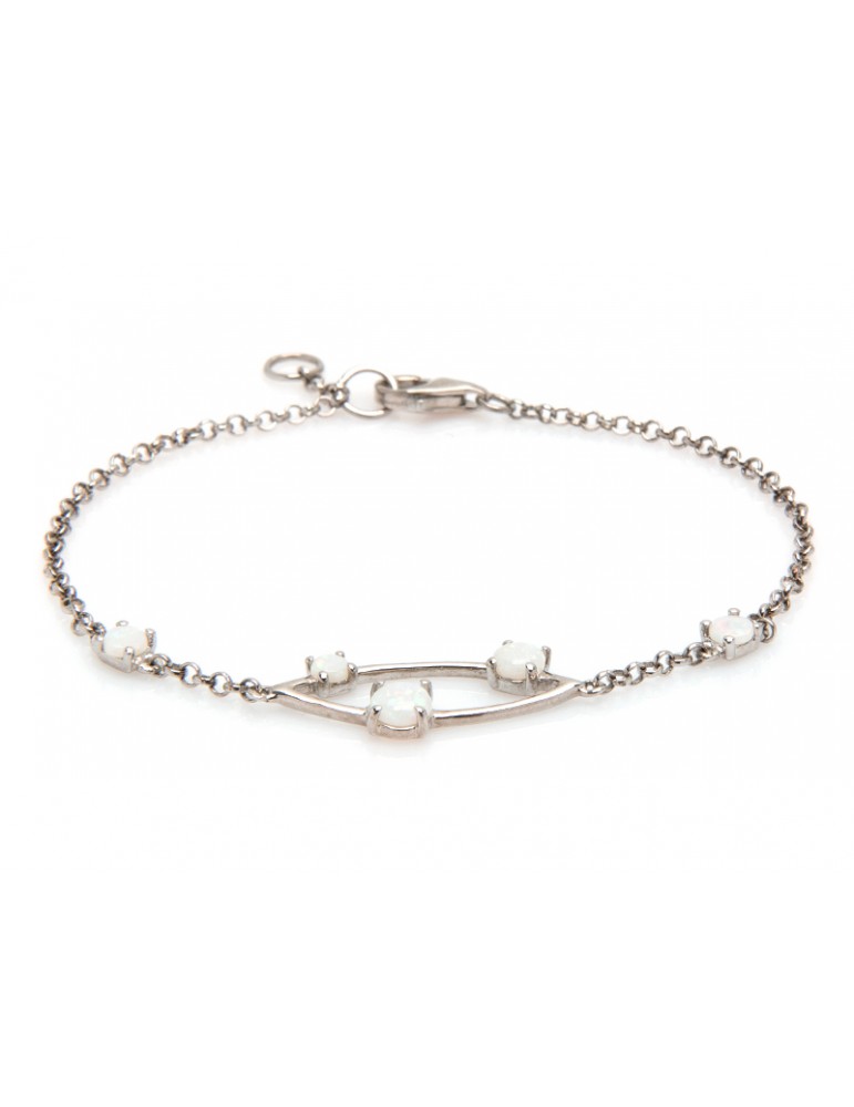 la maison de l'ambre Bracelet argent Opale 16+3cm