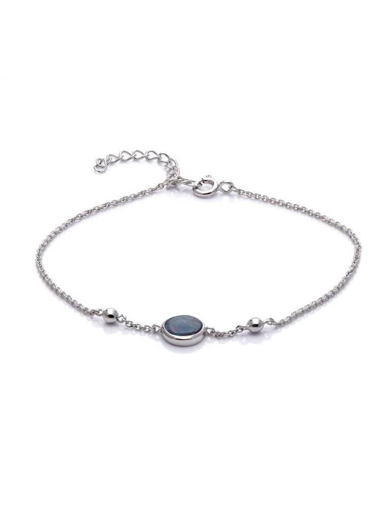 la maison de l'ambre Bracelet argent Opale