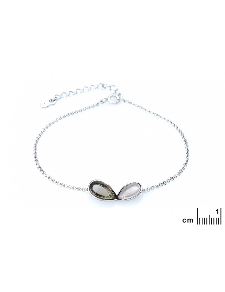 La Maison De L'ambre Bracelet Argent Quartz 16+3cm