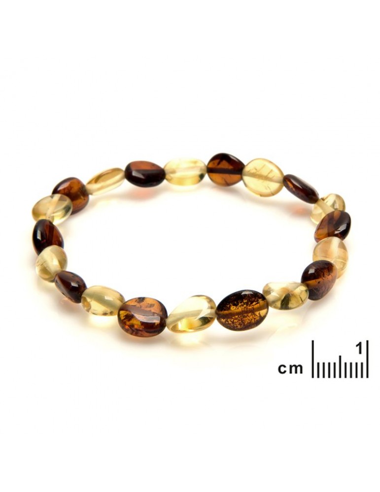 La Maison De L'ambre Bracelet Elastique Ambre