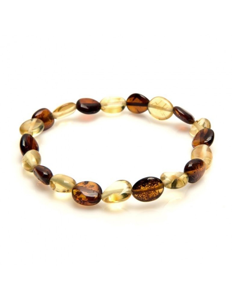 la maison de l'ambre Bracelet elastique Ambre