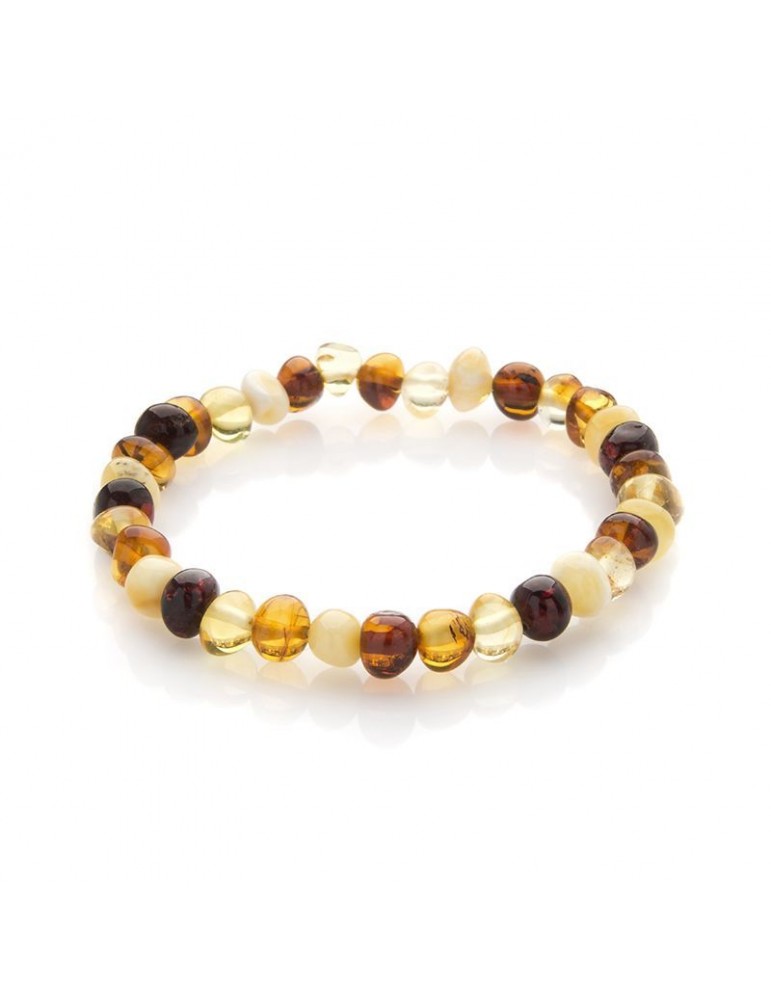 la maison de l'ambre Bracelet elastique Ambre