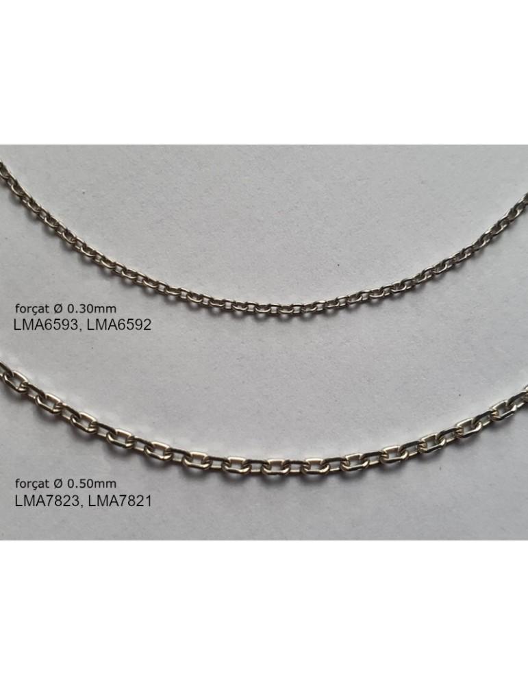 La Maison De L'ambre Chaîne Argent 925 Long 45+3cm