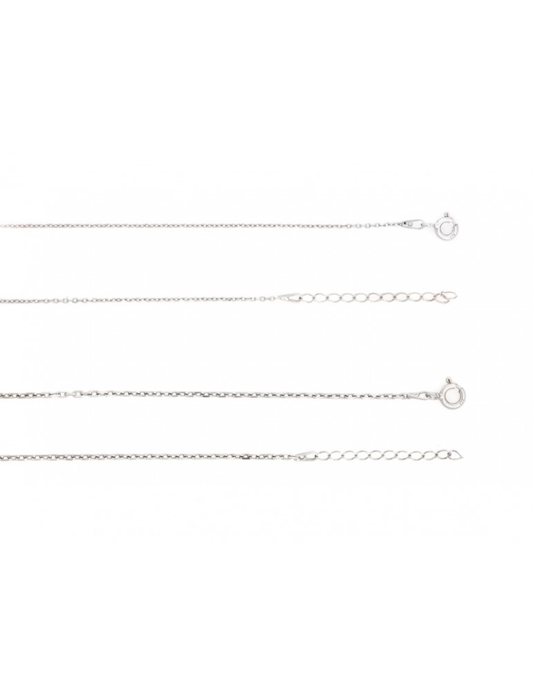 la maison de l'ambre Chaîne argent 925 long 45+3cm