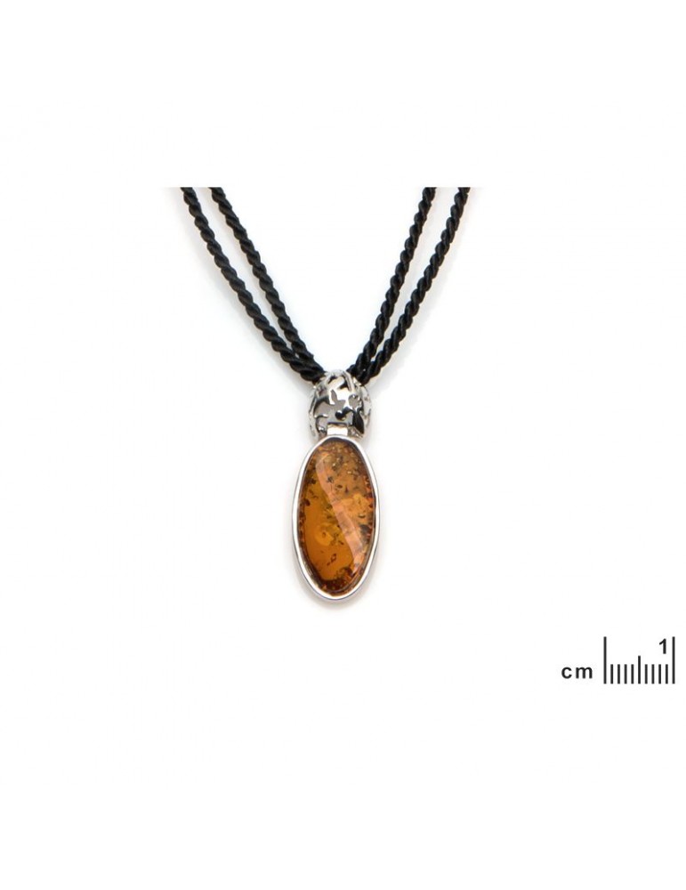 La Maison De L'ambre Collier Argent 925 Ambre 44cm