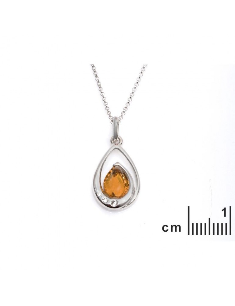 La Maison De L'ambre Collier Argent Ambre