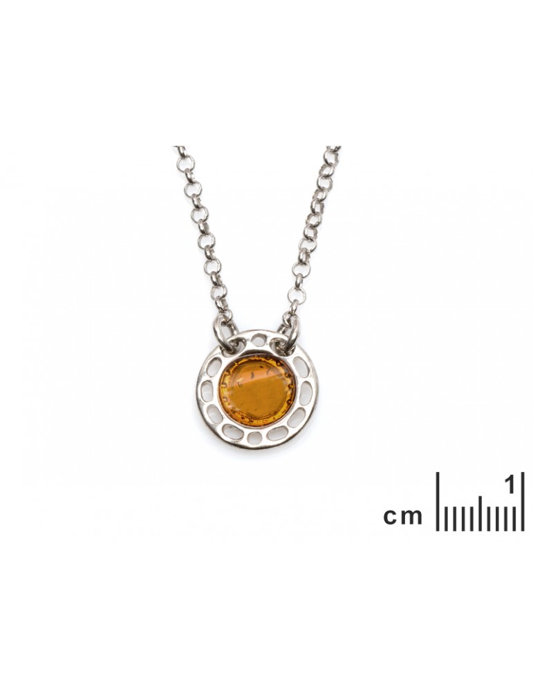 La Maison De L'ambre Collier Argent Ambre 42+3cm