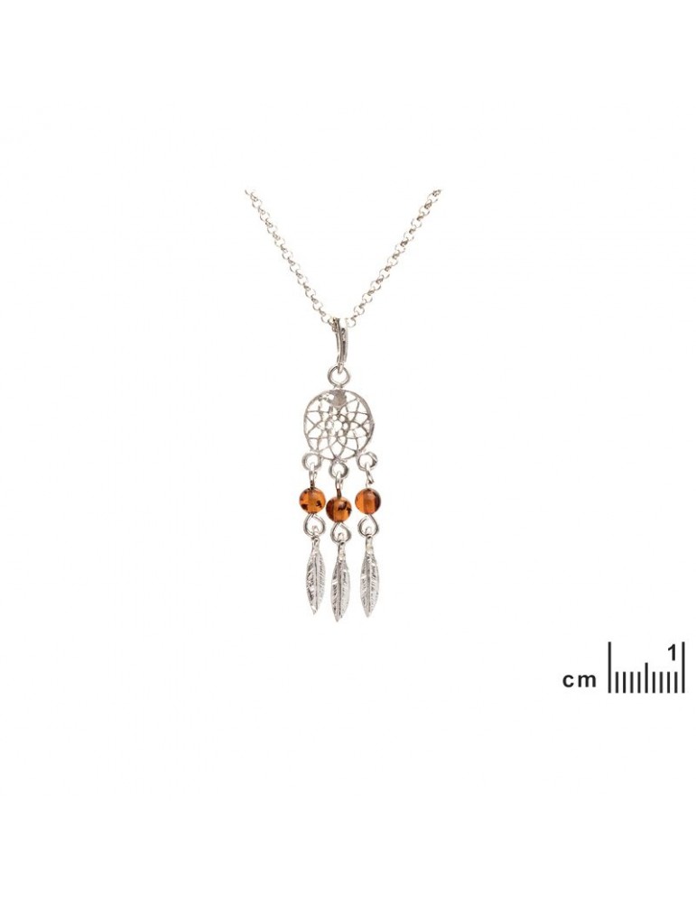 La Maison De L'ambre Collier Argent Ambre