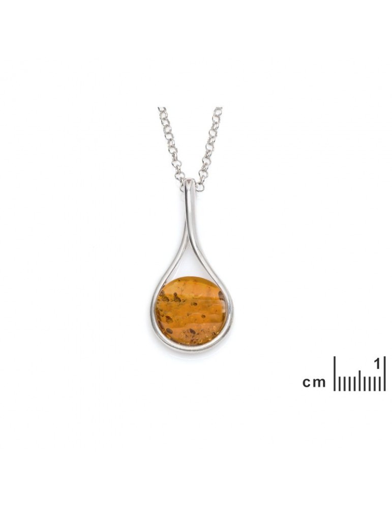 La Maison De L'ambre Collier Argent Ambre