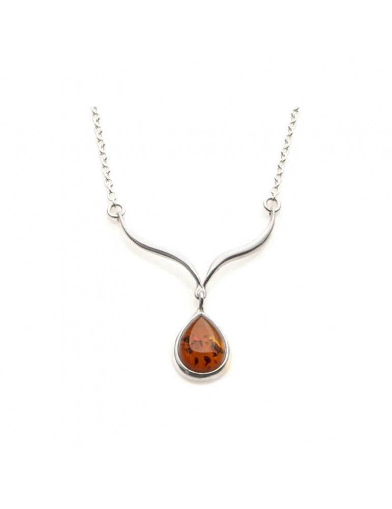 La Maison De L'ambre Collier Argent Ambre