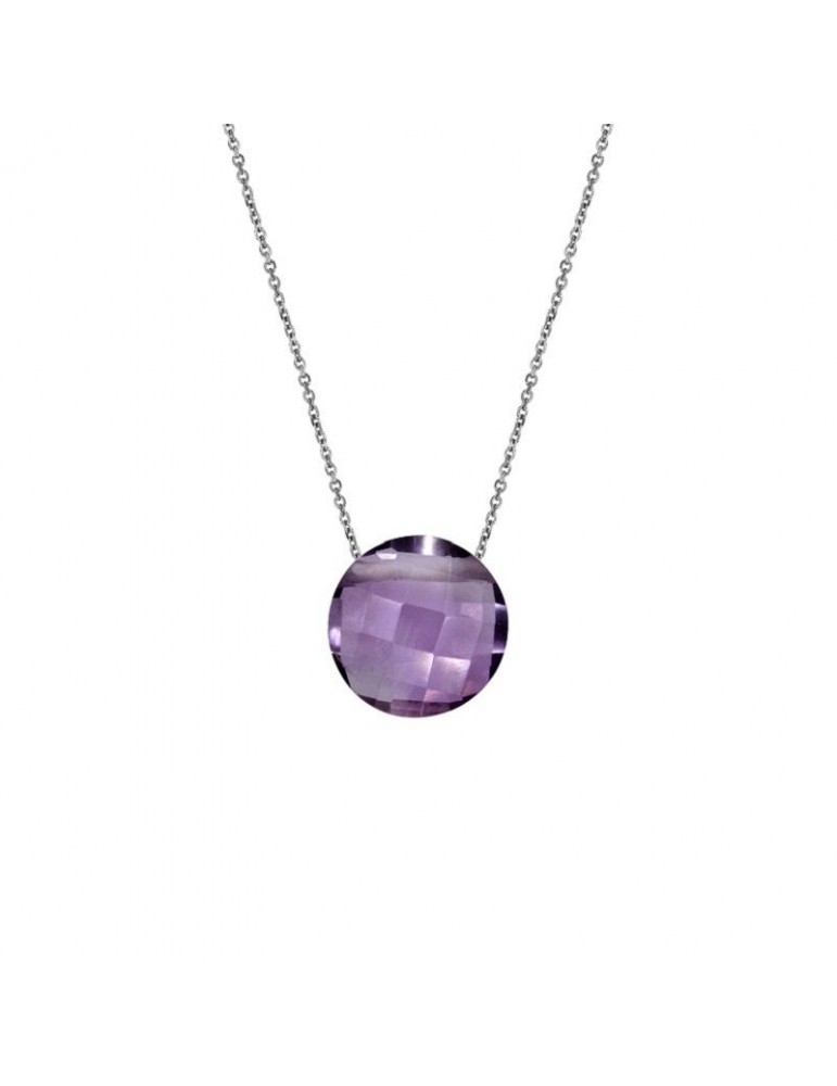 la maison de l'ambre Collier argent Amethyste
