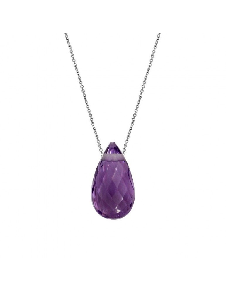 la maison de l'ambre Collier argent Amethyste