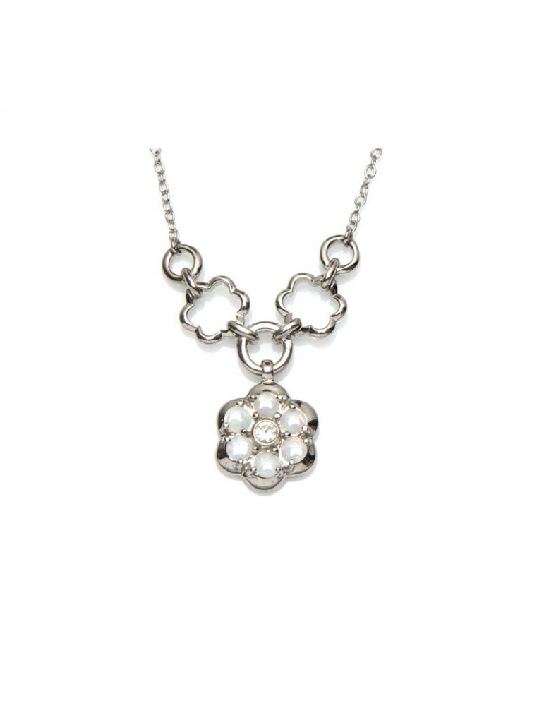 la maison de l'ambre Collier argent Opale 42+3cm