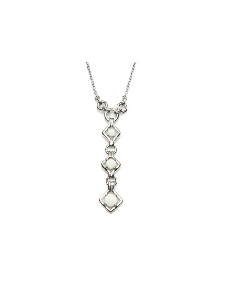 la maison de l'ambre Collier argent Opale 42+3cm