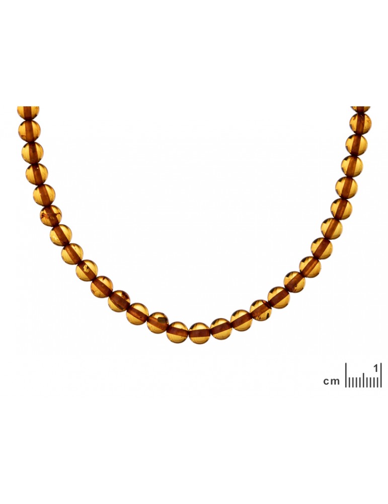 La Maison De L'ambre Collier Boulle Ambre 45cm