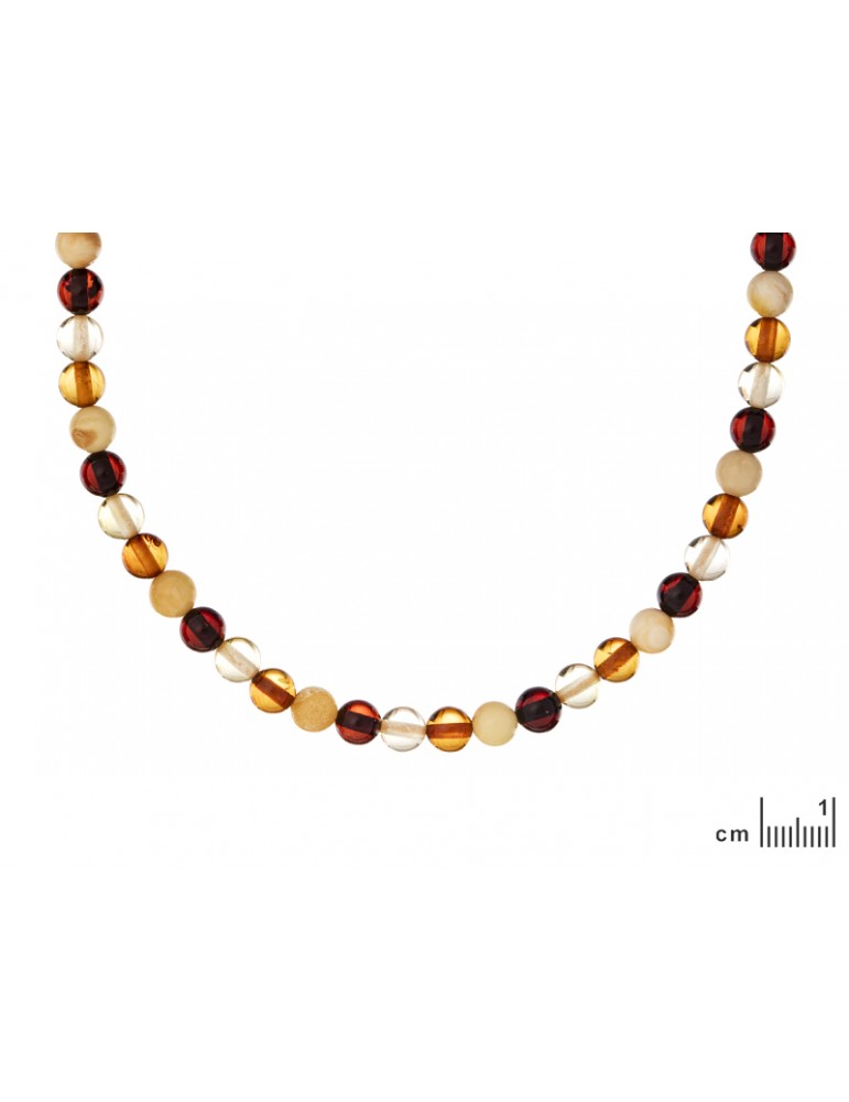 La Maison De L'ambre Collier Boulle Ambre 45cm