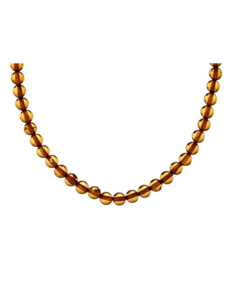 la maison de l'ambre Collier boulle Ambre 45cm