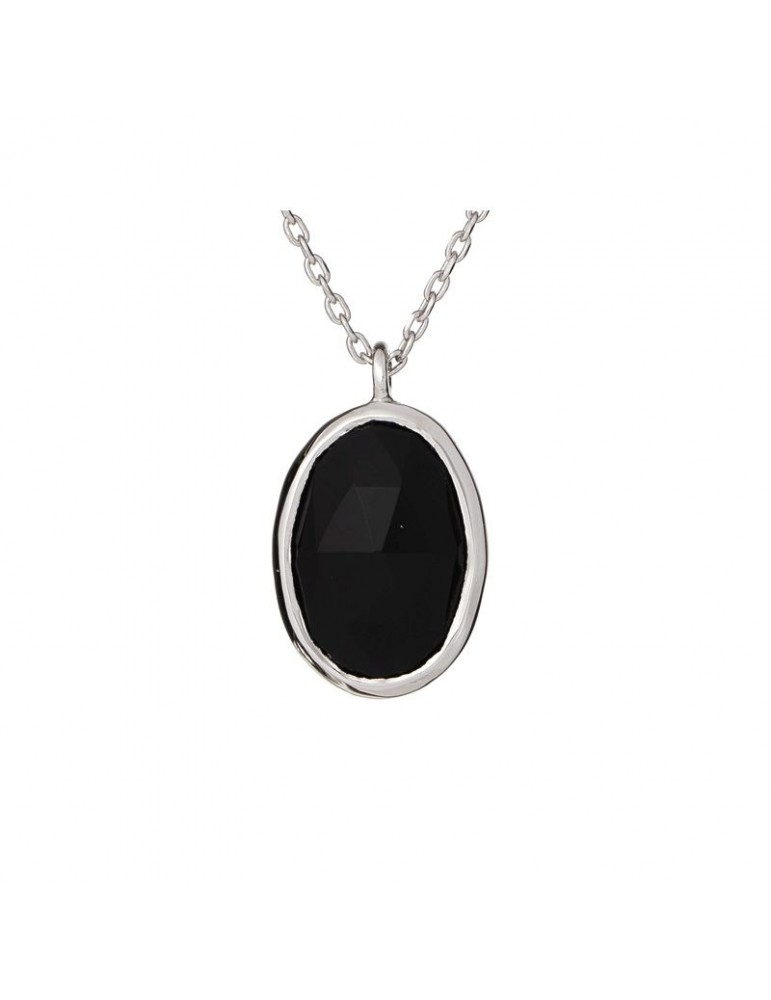 la maison de l'ambre COLLIER ONYX ARGENT