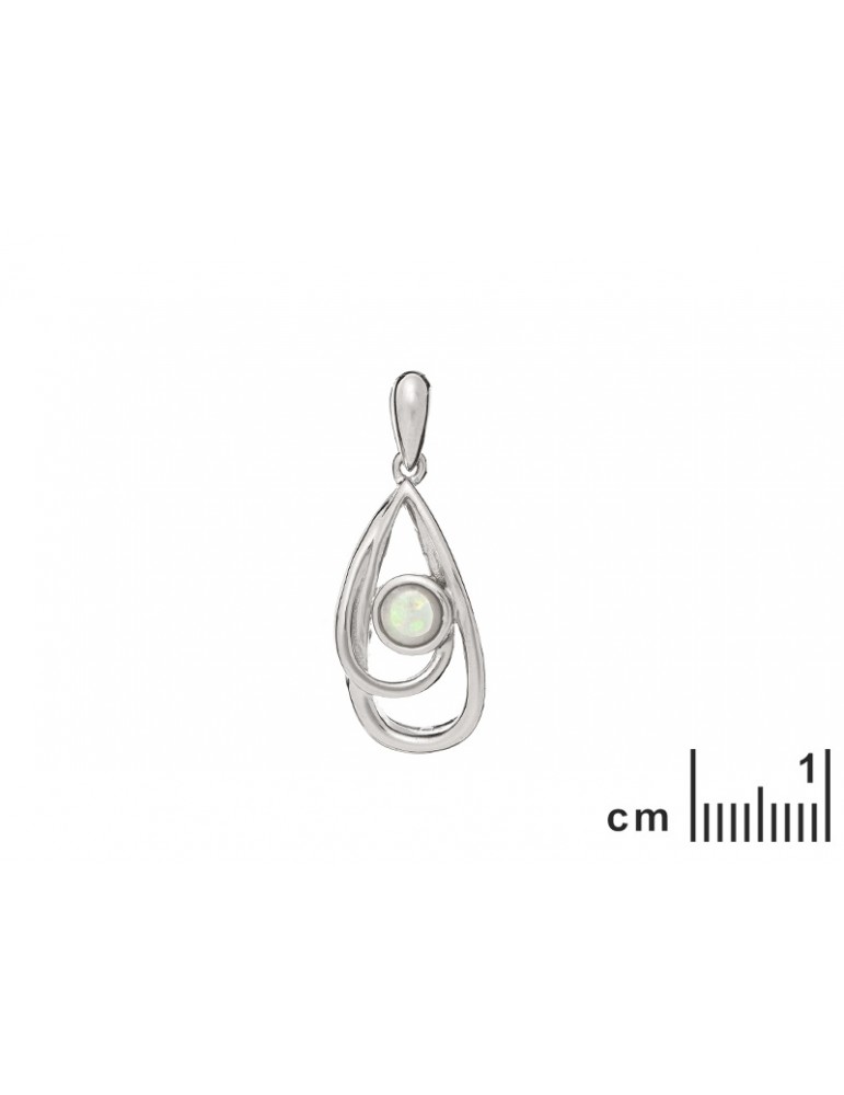 La Maison De L'ambre Pendentif Argent 925 Opale