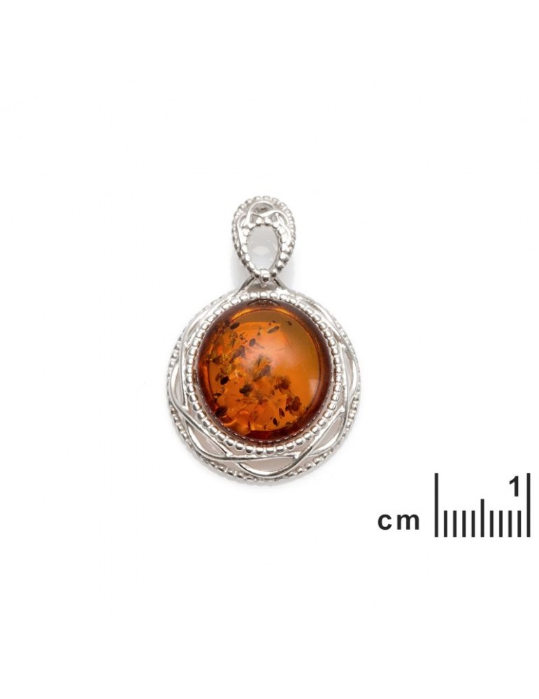 La Maison De L'ambre Pendentif Argent Ambre