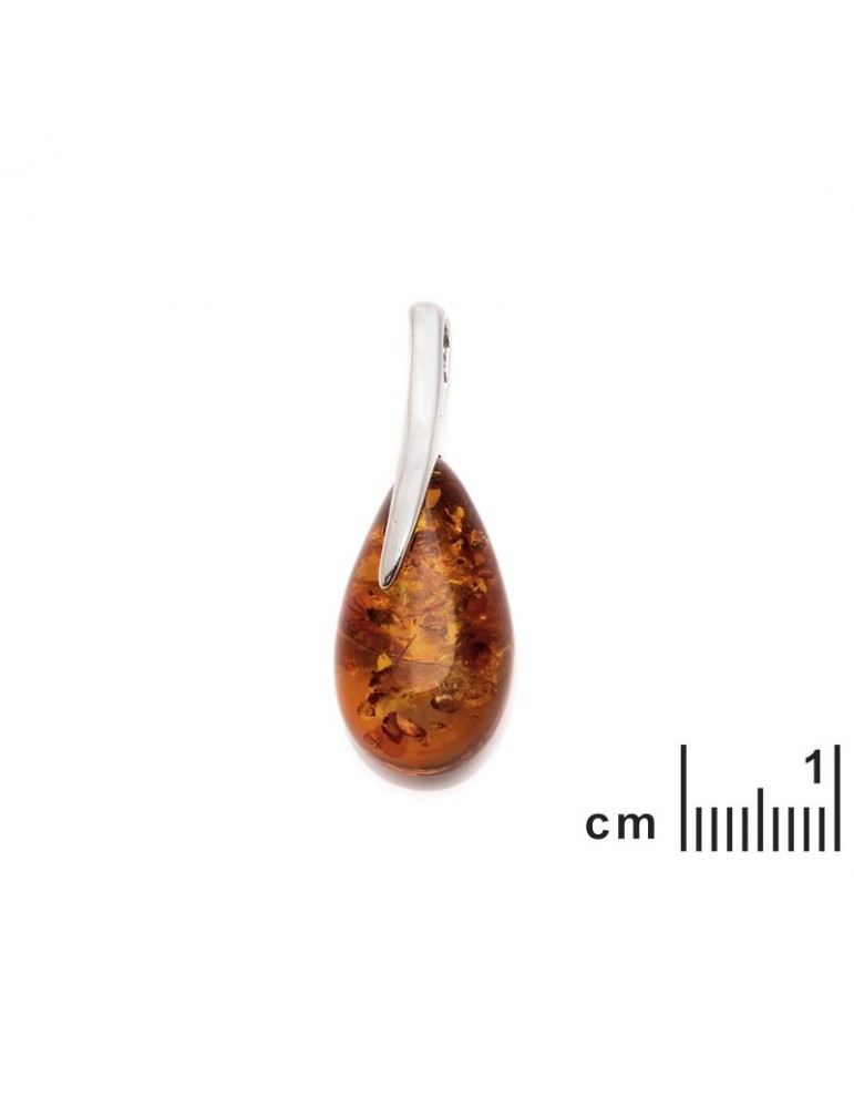 La Maison De L'ambre Pendentif Argent Ambre