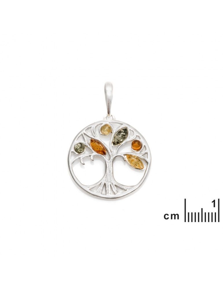 La Maison De L'ambre Pendentif Argent Ambre