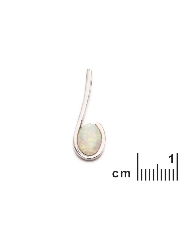 La Maison De L'ambre Pendentif Argent Opale