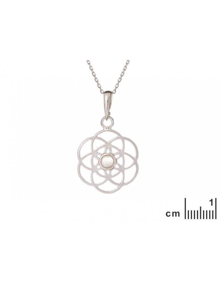 La Maison De L'ambre PENDENTIF ARGENT QUARTZ ROSE
