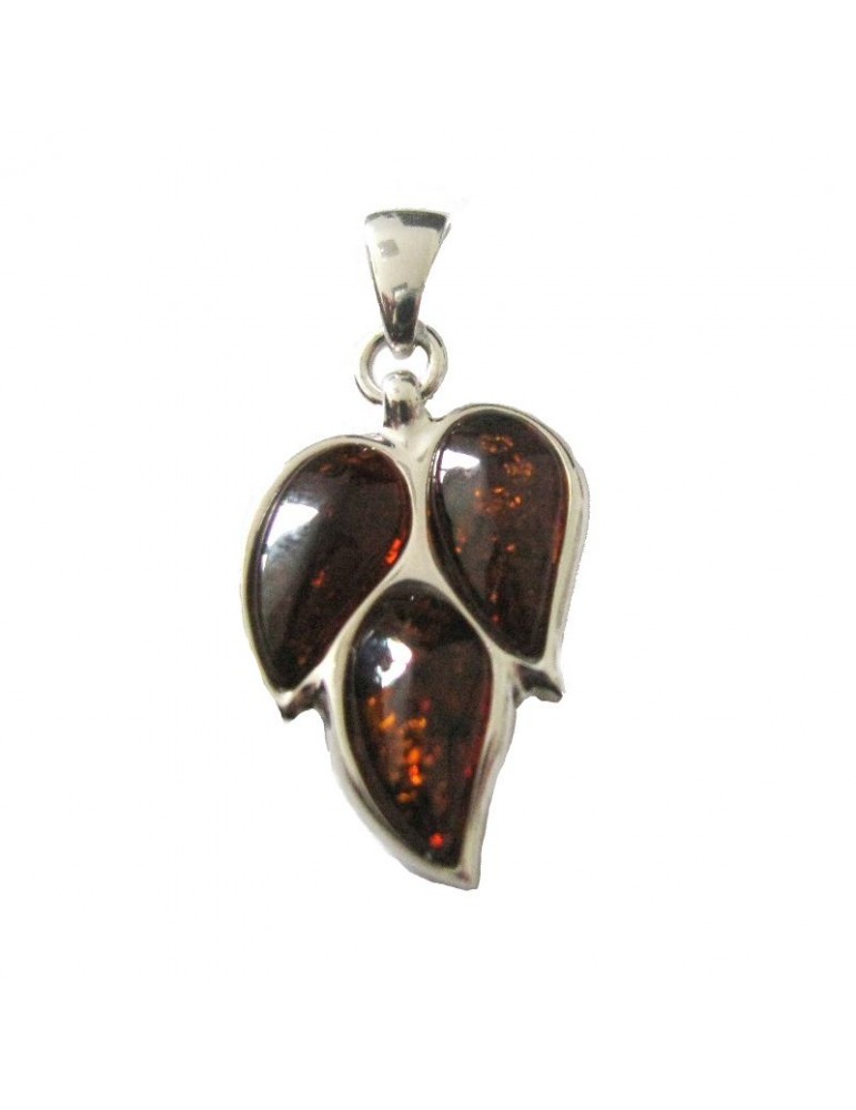 la maison de l'ambre Pendentif argent AmbreBaltique