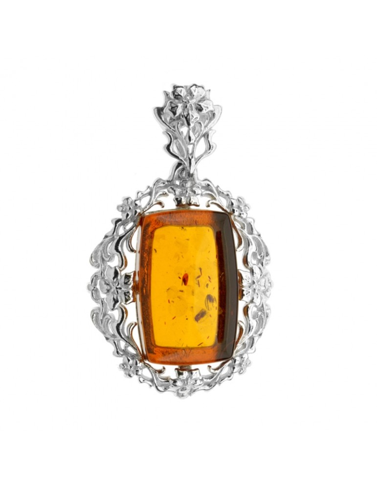 la maison de l'ambre Pendentif argent AmbreBaltique