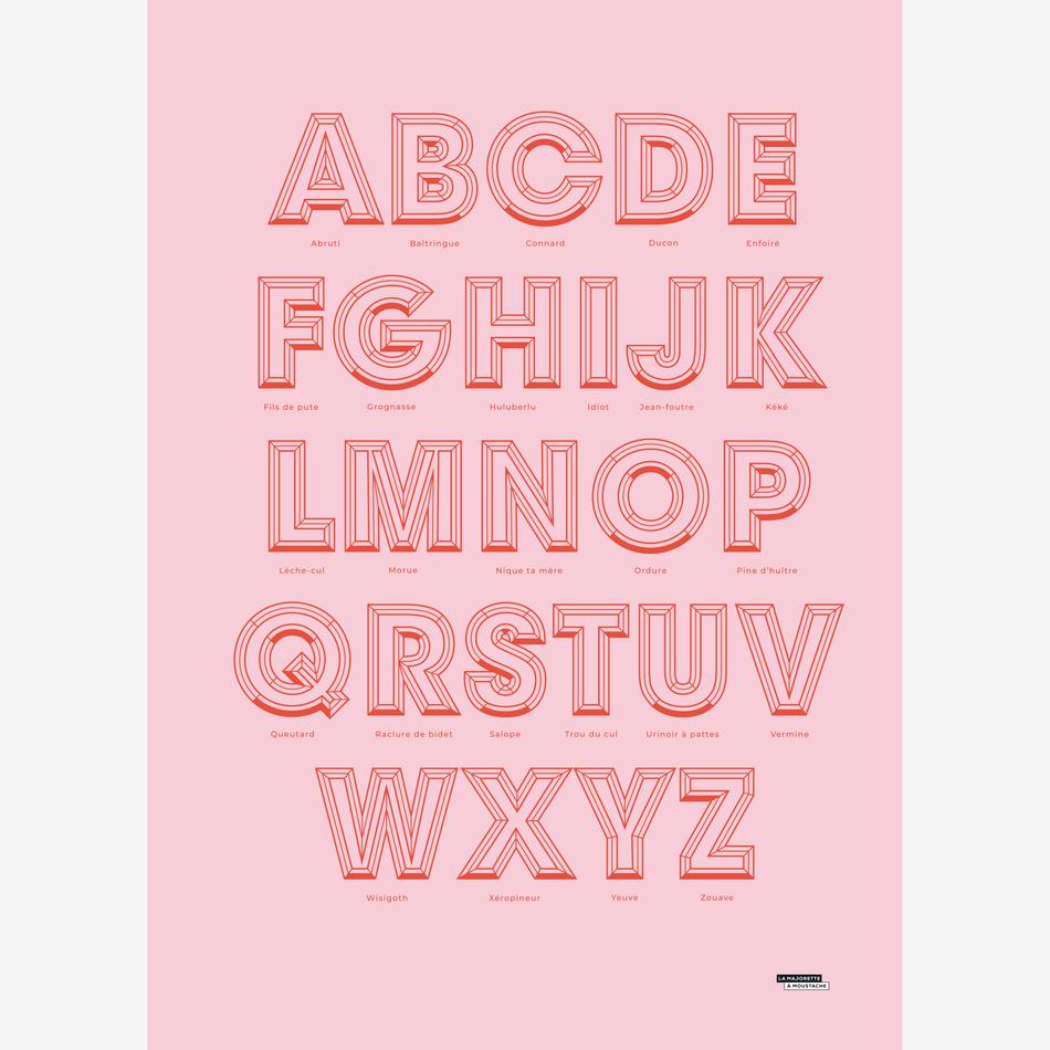 la maison de l'ambre Affiche ABCDaire des jurons et insultes