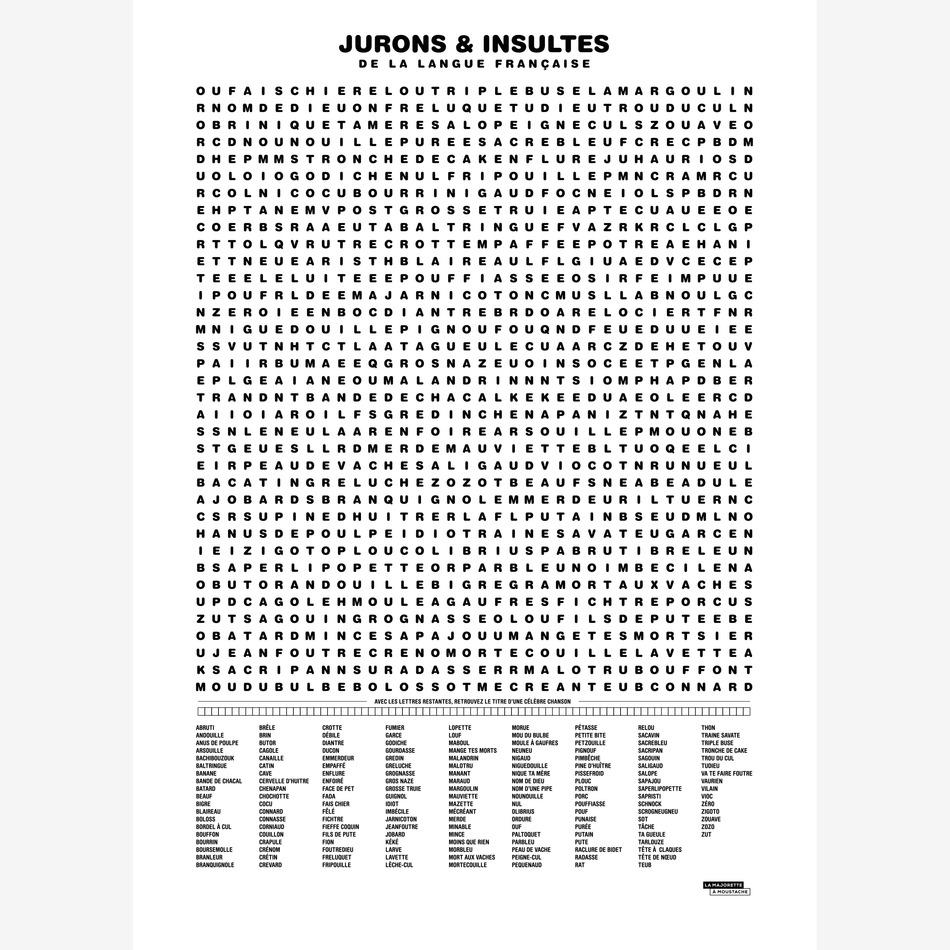 la maison de l'ambre Affiche Compilation des jurons et insultes