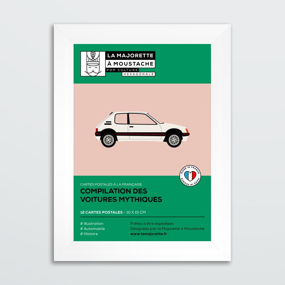 la maison de l'ambre Etui 12 cartes postales - Collection des voitures mythiques