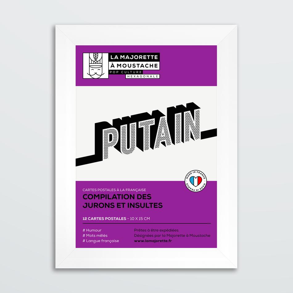 la maison de l'ambre Etui 12 cartes postales - Jurons et insultes de la langue française