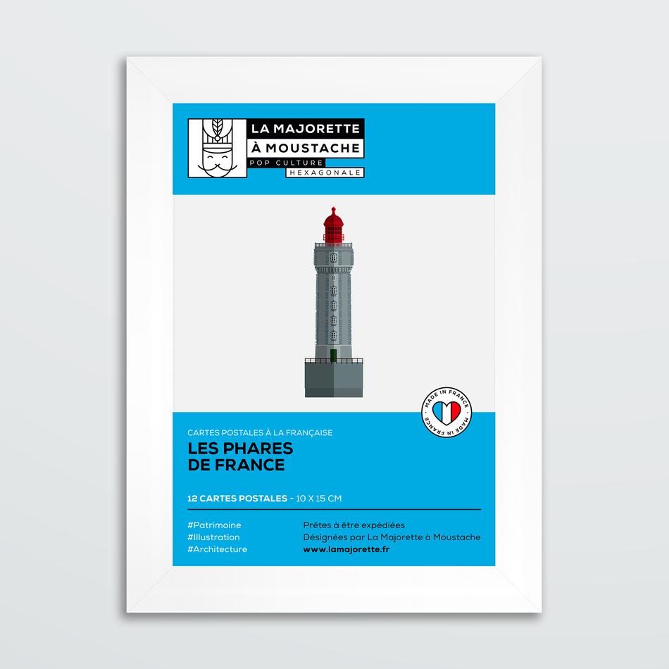 la maison de l'ambre Etui 12 cartes postales - Les phares de France