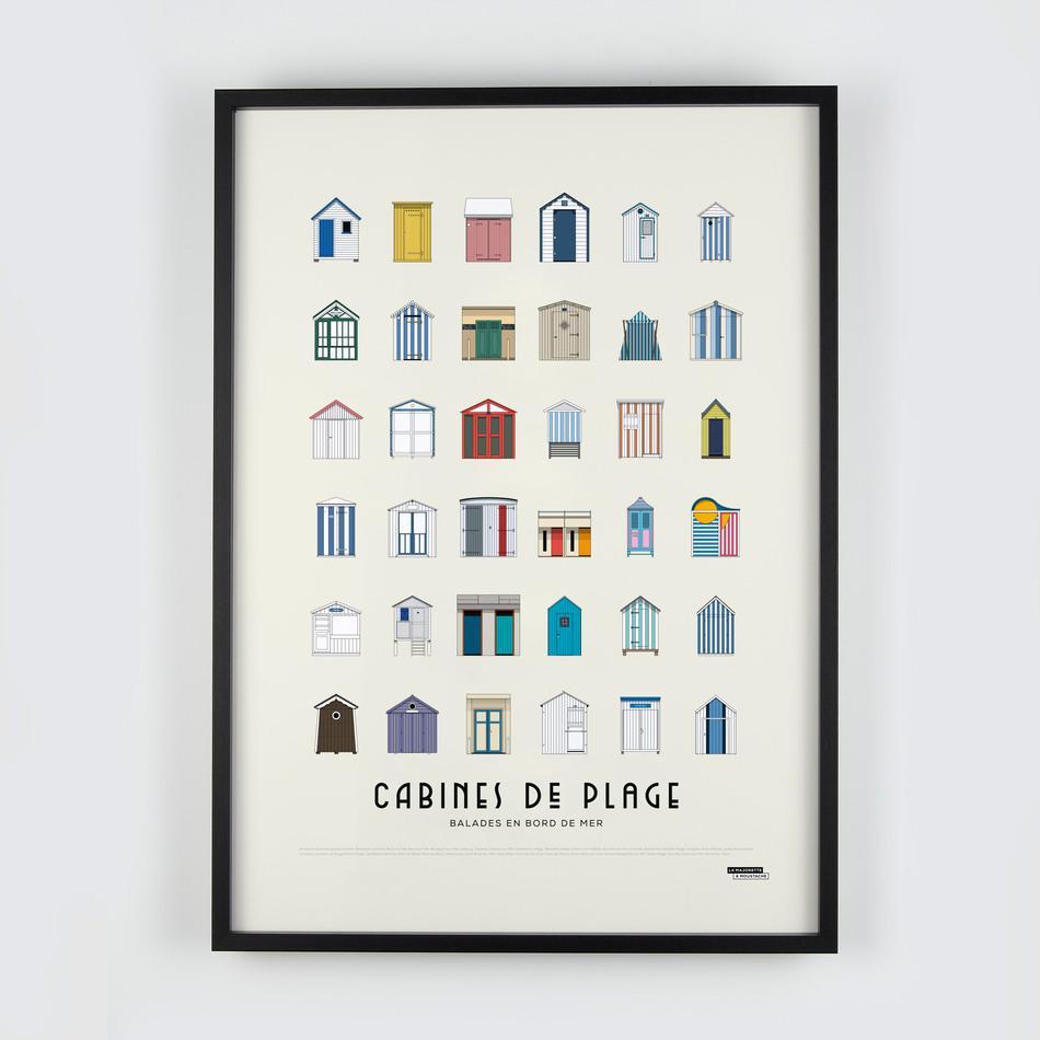 La Maison De L'ambre Affiche Cabines De Plage