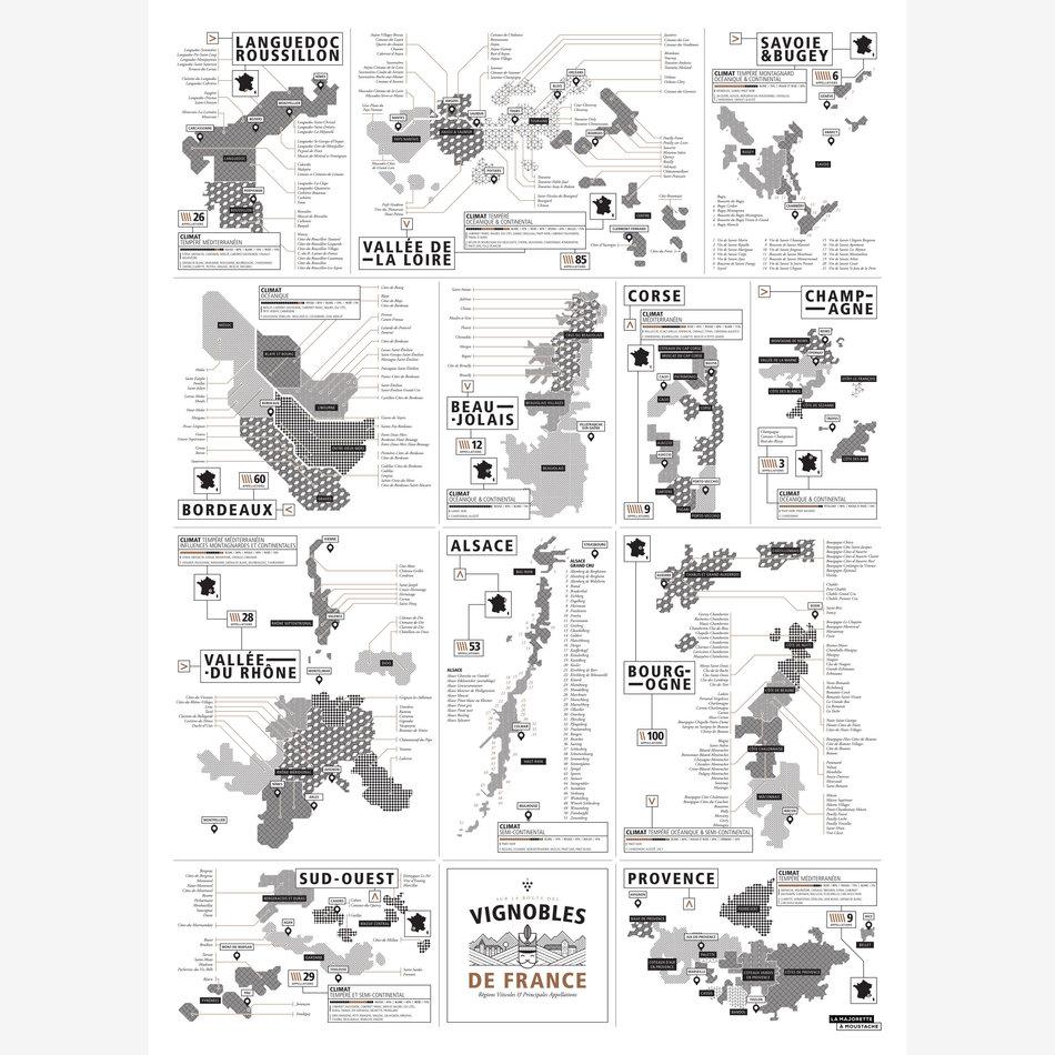 La Maison De L'ambre Affiche Vignobles Français