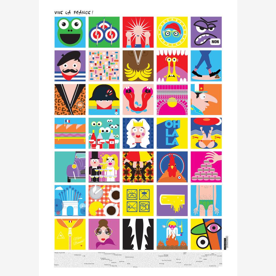 la maison de l'ambre Affiche Vive la France