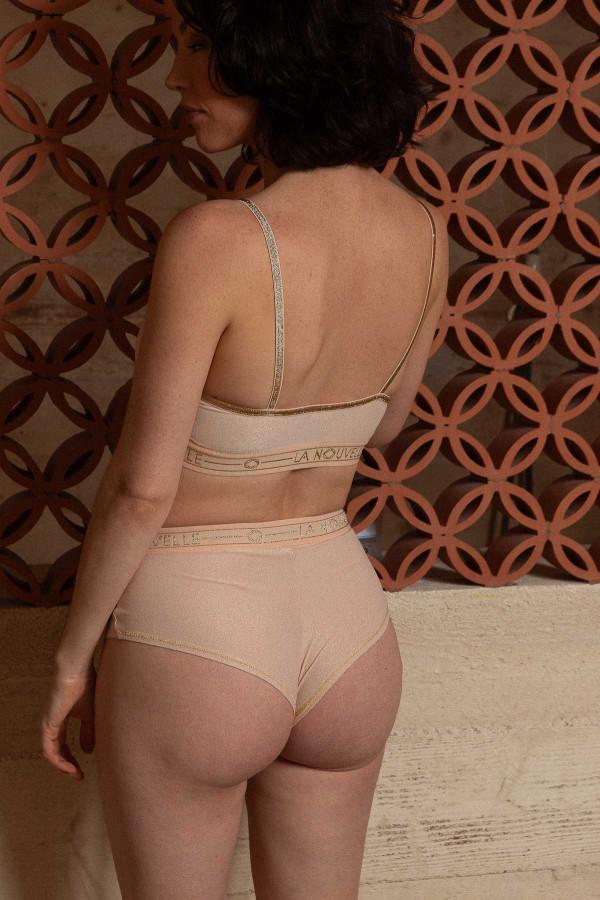 La Nouvelle Brassière Georgia Elastique Large Noir Lurex
