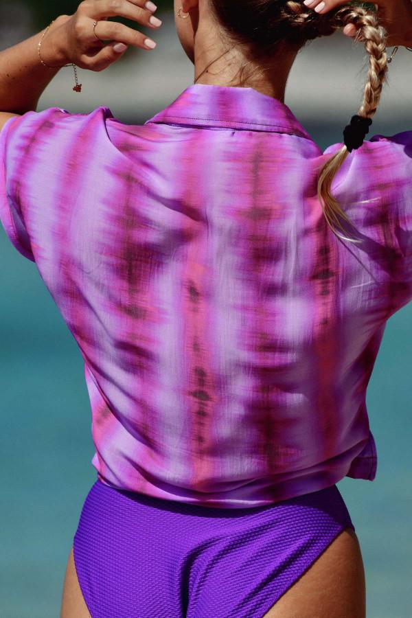 La Nouvelle Chemise Hawai Purple Tie & Dye